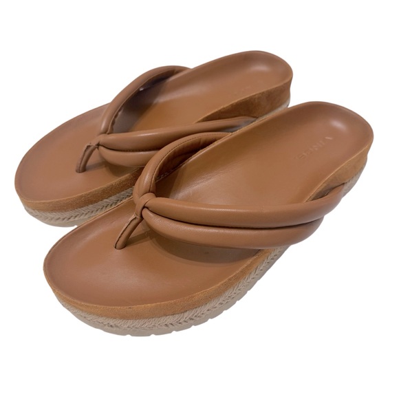 Vince Forest‎ Padded Thong Sandal Sz 9.5 (39.5) in Cuoio - Picture 1 of 11